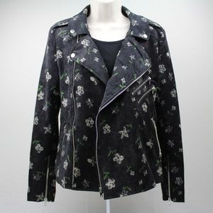 NWT Romeo & Juliet Couture Floral Moto Jacket